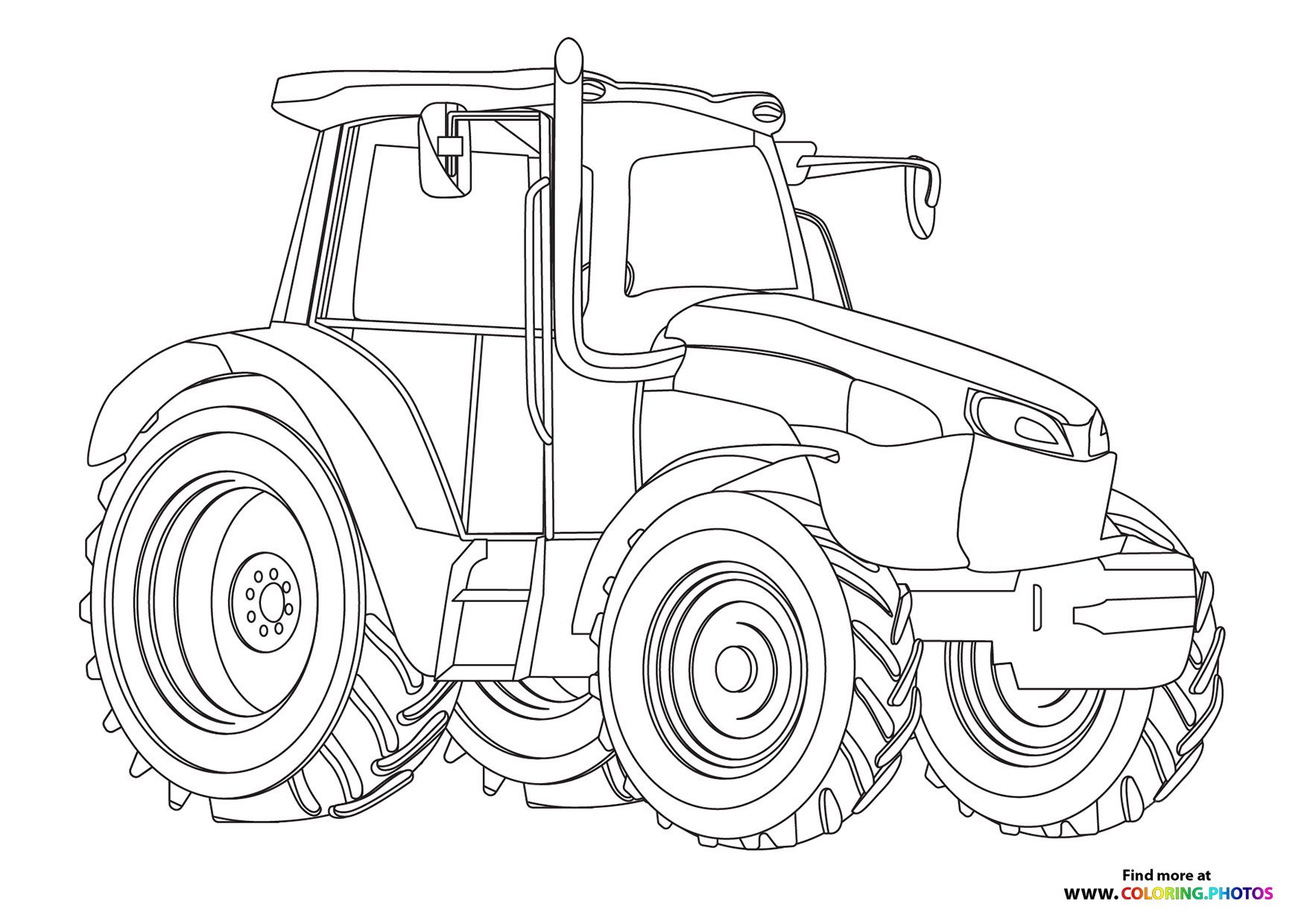 Colouring Imagea Free Printable Tractor Coloring Pages | Laptop Store