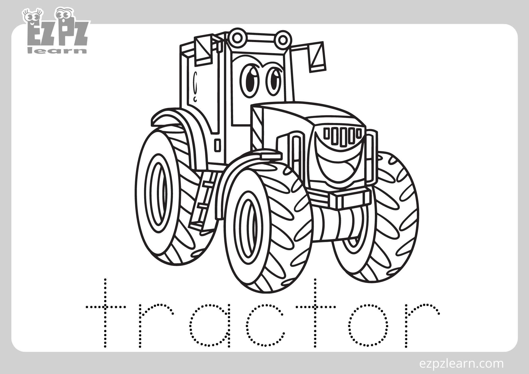 Colouring Imagea Free Printable Tractor Coloring Pages | Laptop Store