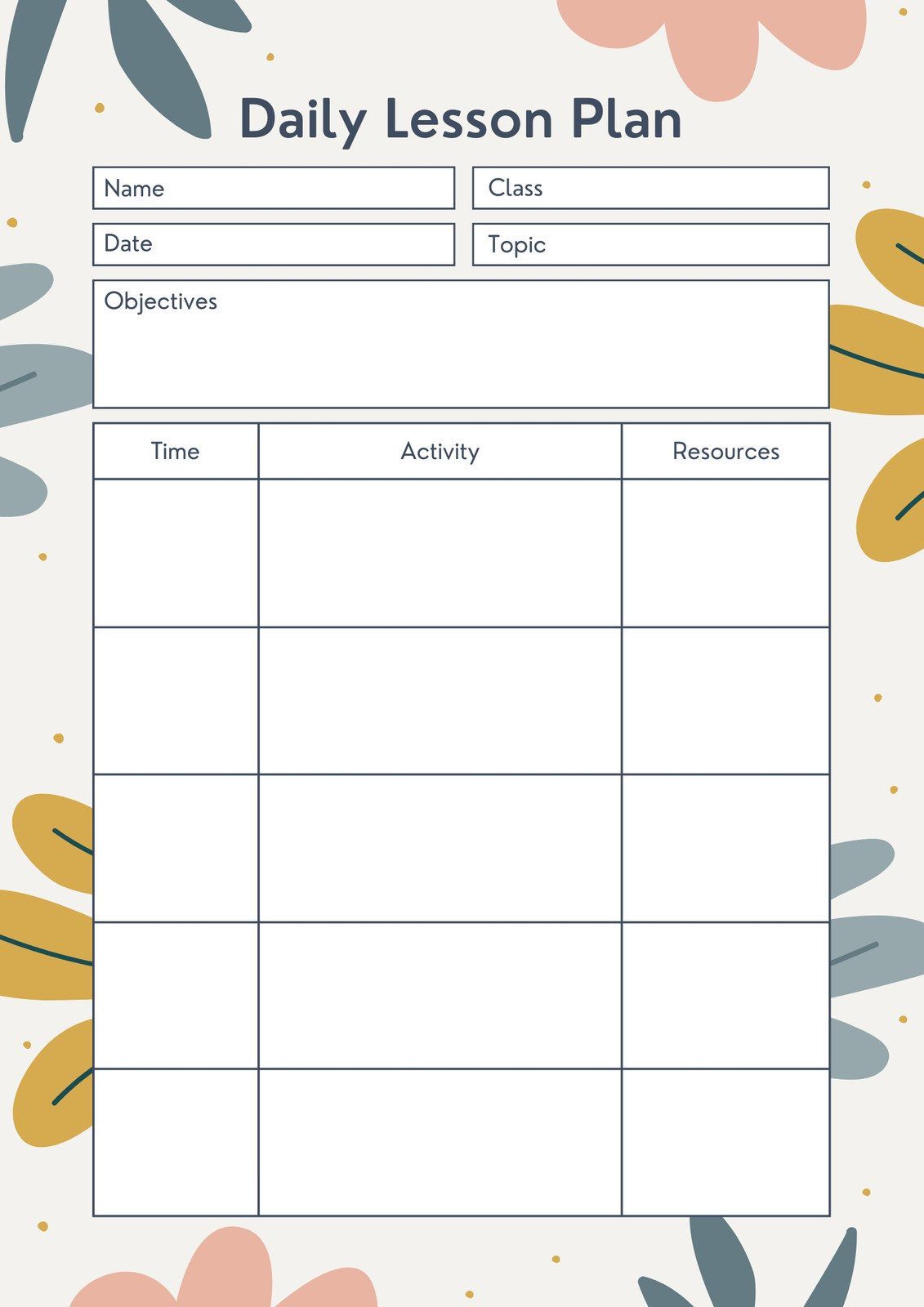 Notebook Design Templete Free Preschool Lesson Plan Template | Laptop Store